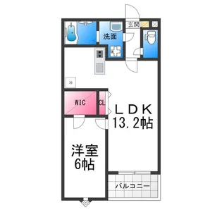 ジーメゾン石津町東プリシエ【2階】の間取り