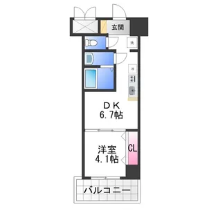 グランビア深井【3階】の間取り