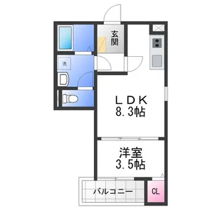 F+style 狭山・池尻中 1号館【2階】の間取り