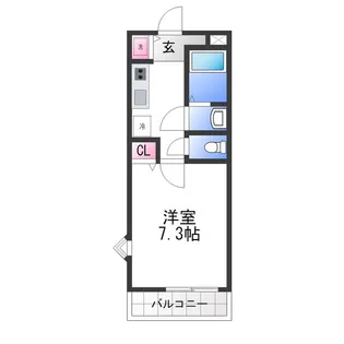 フローラ大津池【2階】の間取り