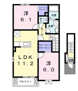 フレ フュチュール【2階】の間取り