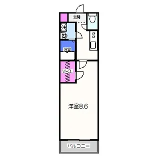 フジパレス鳳西【3階】の間取り