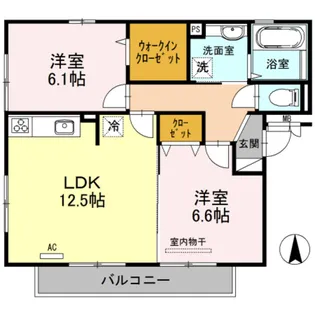 東山ヒルズⅠ【1階】の間取り