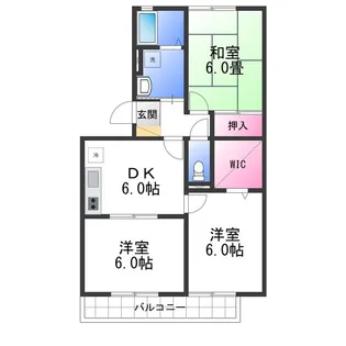 ハイカムール21【2階】の間取り