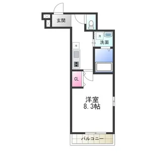 フジパレス鳳中町Ⅲ番館【3階】の間取り