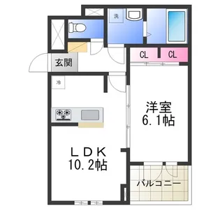 アルモニーメゾン【2階】の間取り