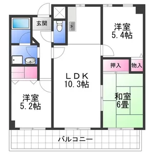グレイスコート深井【2階】の間取り