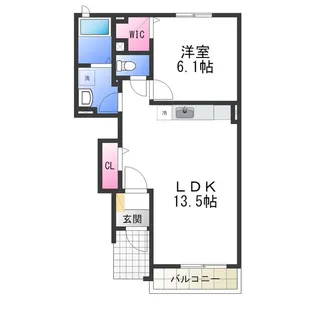 アンフィニ【1階】の間取り
