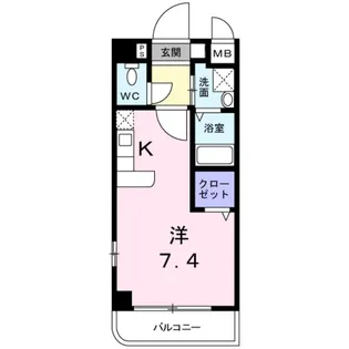 アウローラ冨士【3階】の間取り