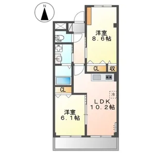 グラン ルポン【3階】の間取り