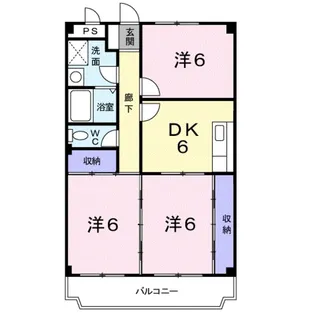 シャンブル21【3階】の間取り