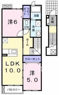 プラシード【2階】の間取り