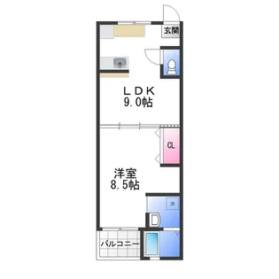 羽衣グリーンハイツ【1階】の間取り