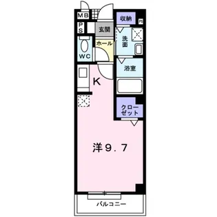 リフレ東百舌鳥B棟【1階】の間取り
