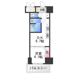グランビア深井【3階】の間取り