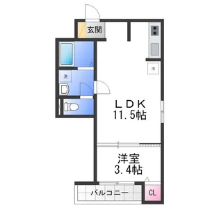 F+style南新町【3階】の間取り