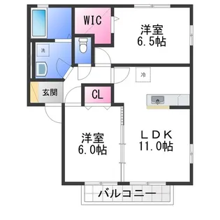 パストラル福田 A棟【2階】の間取り