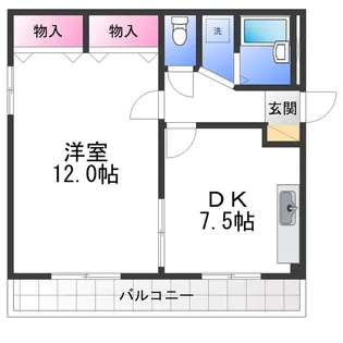 大津池第二マンション【1階】の間取り