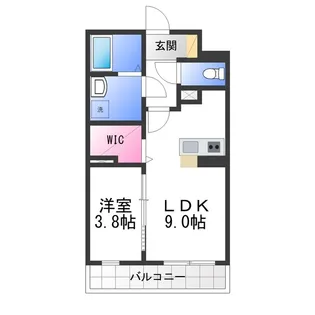 サザンクレスト高師浜【3階】の間取り