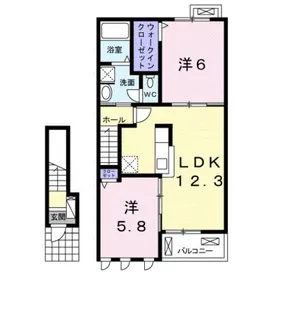 ルミエール ソレイユ【2階】の間取り
