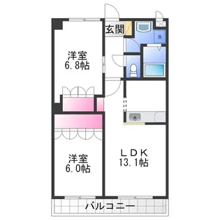 パドマレジデンス【2階】の間取り