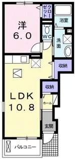 フォルテ辻之【1階】の間取り