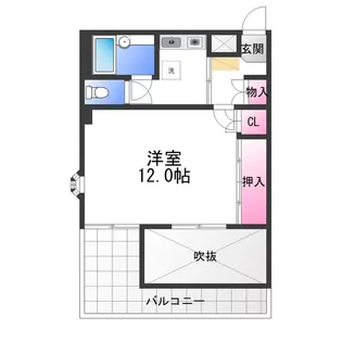 メゾンアルカディア金剛【4階】の間取り