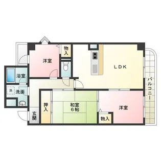 サニーコート深井【2階】の間取り