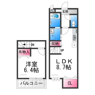 ブルーム浜寺Ⅱ【1階】の間取り