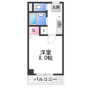白鷺TKハイツ1号館【3階】の間取り