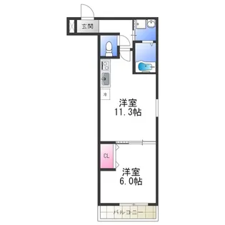 フジパレス高石駅西Ⅱ番館【1階】の間取り