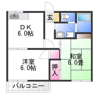 アーバンハイツⅡ【2階】の間取り