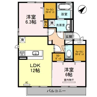 清風館 【3階】の間取り
