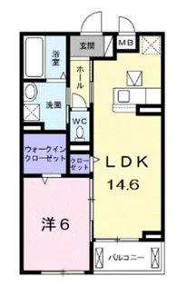 ボナール神野【3階】の間取り