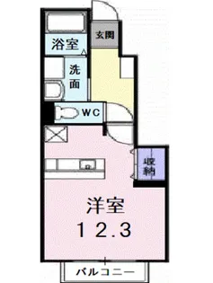ヴィラミニョン【1階】の間取り