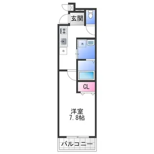 フジパレス初芝駅北【3階】の間取り