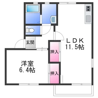 グローリー和泉【2階】の間取り