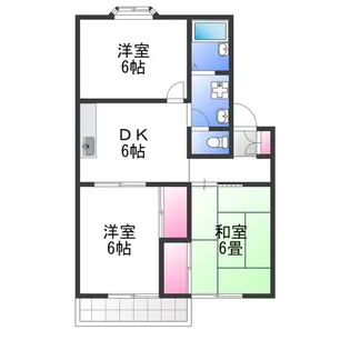 ハウスアメニティー【2階】の間取り