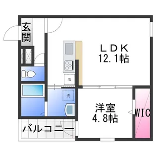 フジパレス高石駅南Ⅰ番館【3階】の間取り