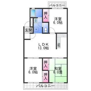 グランドール【2階】の間取り