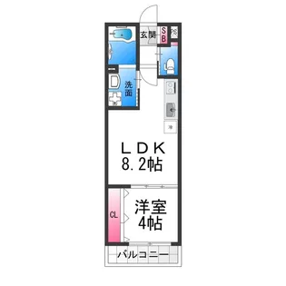 ダン・ル・ボア鳳東【3階】の間取り