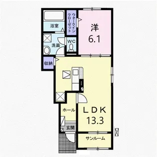 Casa Lino C【1階】の間取り