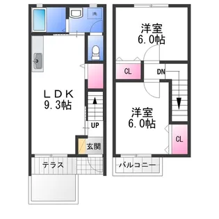 アビターレ【1階】の間取り