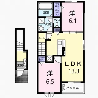 Casa Lino C【2階】の間取り