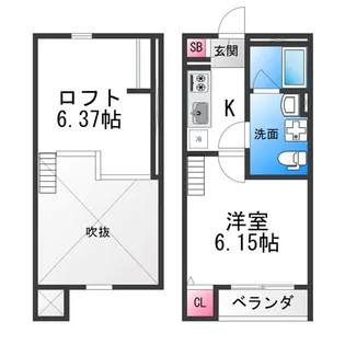 鳳 陽光館【1階】の間取り