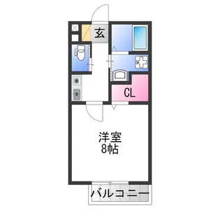 クオリア東茱萸木【2階】の間取り