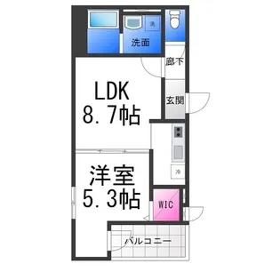 フジパレス堺鳳中町ノース【2階】の間取り