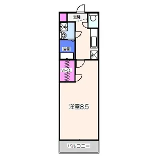 フジパレスフォーゲルⅡ番館【1階】の間取り