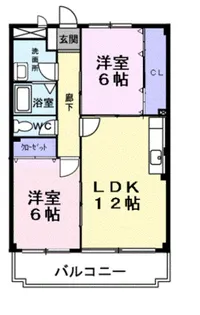 エスポアール Part1【3階】の間取り