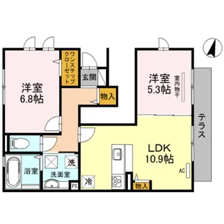 Palacio大野台【1階】の間取り